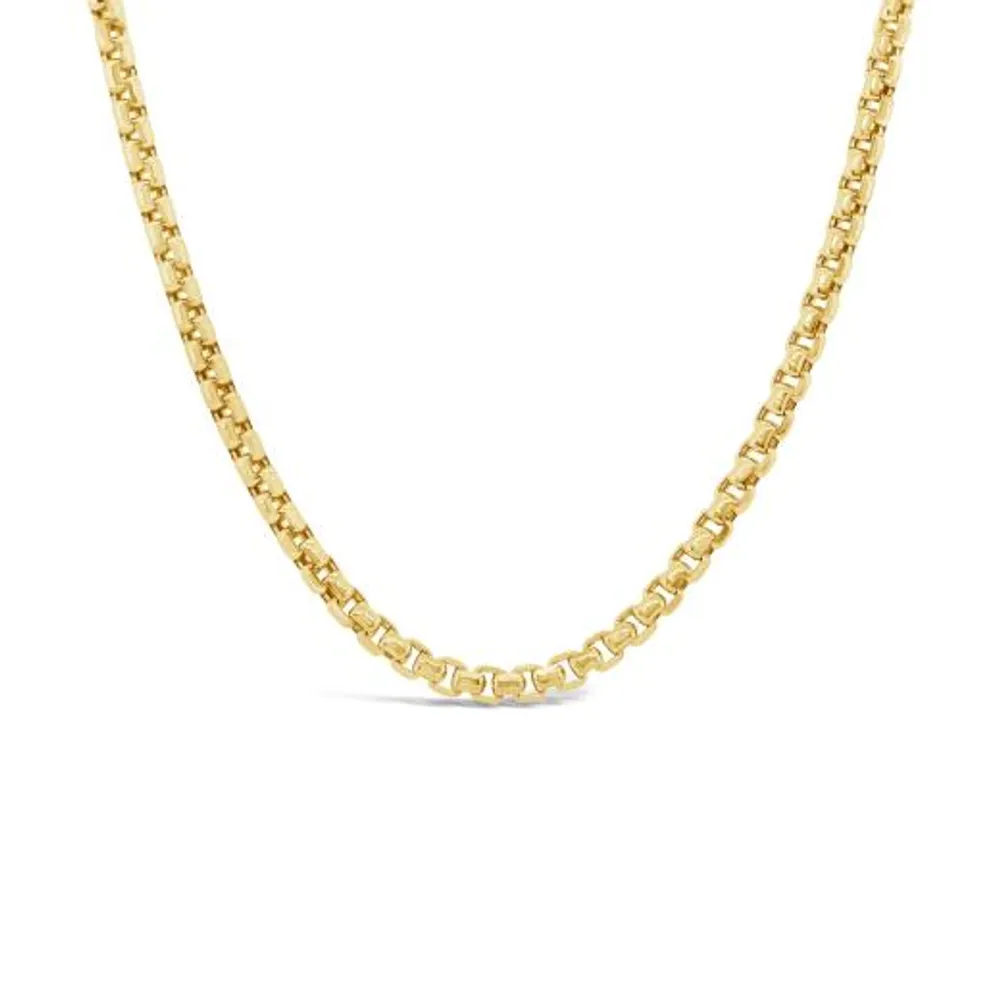 10K Yellow Gold 20" 2.3mm Round Box Chain