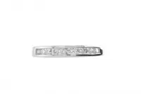 Infinity White Gold Channel Set 0.33CTW Diamond Anniversary Ring