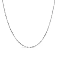 10K White Gold 18" 0.90mm Corena Chain