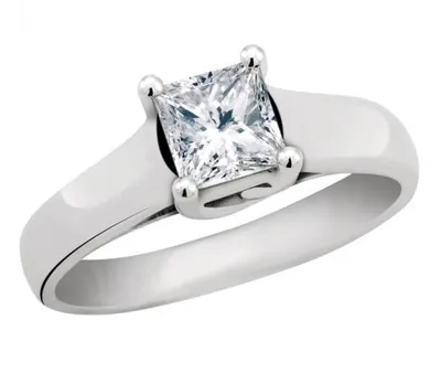 Glacier Fire Canadian Diamond 1.00CT Princess Cut Engagement Ring