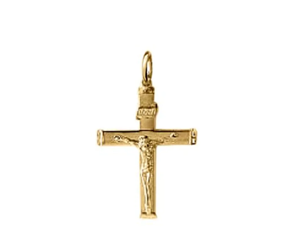 10K Yellow Gold Crucifix