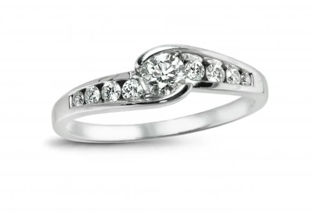 Glacier Fire Canadian Diamond 0.40CTW Bridal Ring