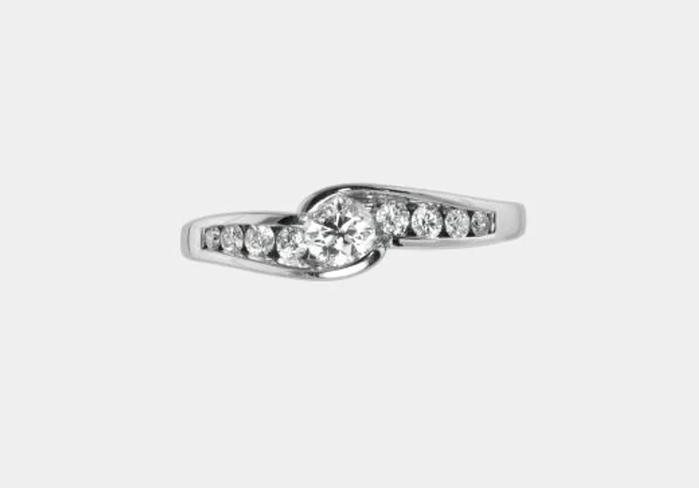 Glacier Fire Canadian Diamond 0.40CTW Bridal Ring