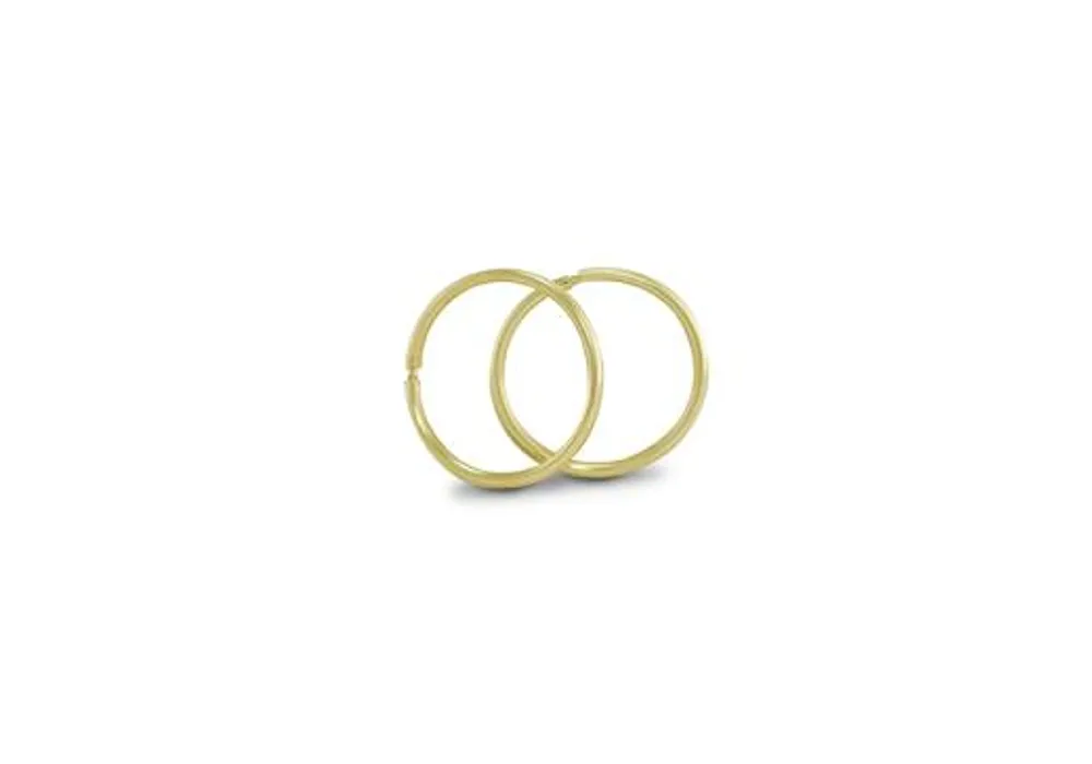 10K Yellow Gold 10mm Sleepers