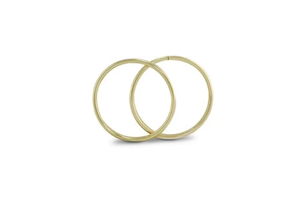 10K Yellow Gold 13mm Sleepers