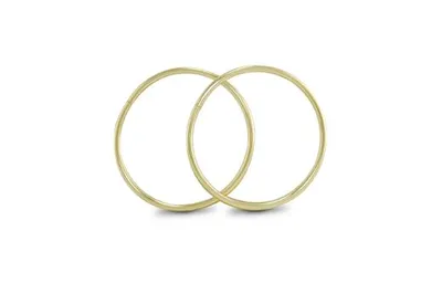 10K Yellow Gold 15mm Sleepers