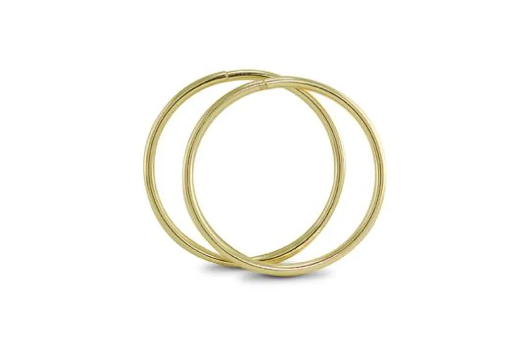 10K Yellow Gold 18mm Sleepers