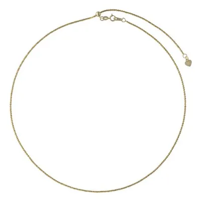 10K Yellow Gold Adjustable to 22" 1.4mm Sparkle Chain