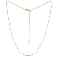 10K Gold Adjustable to 22" 1.4mm Sparkle Chain