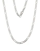 Sterling Silver 24" 2.8mm Figaro Chain