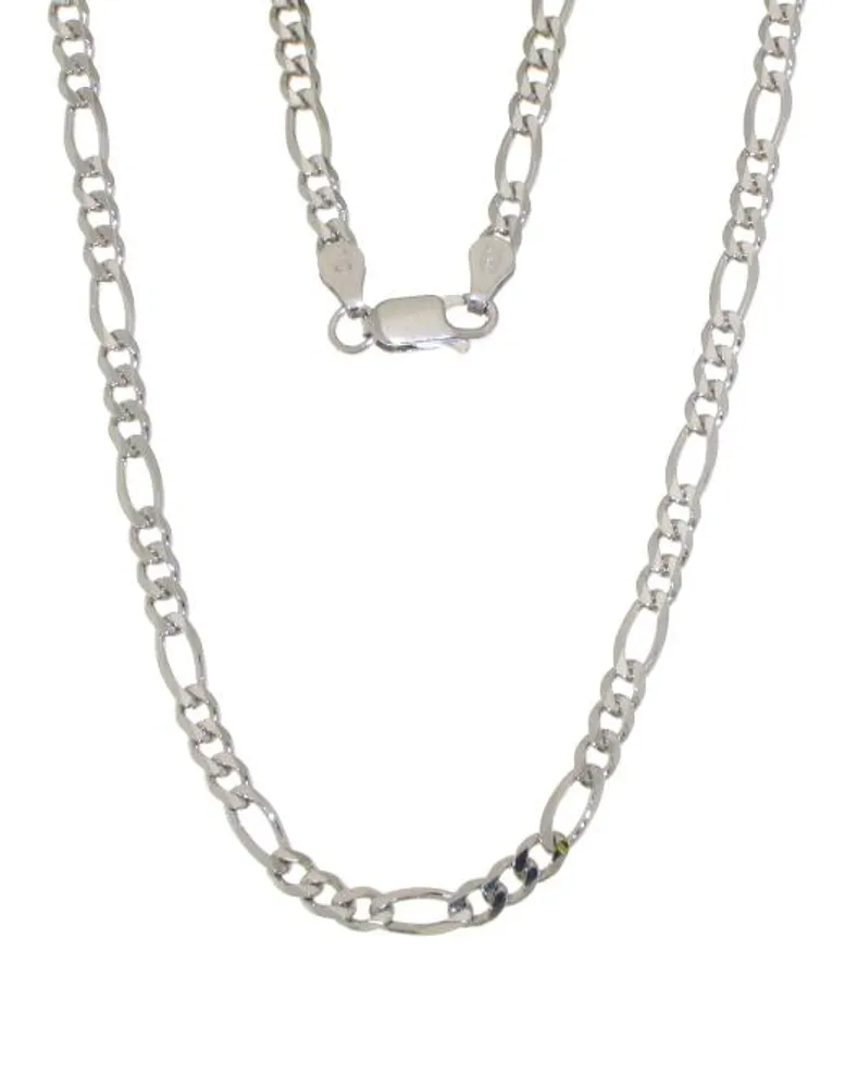 Sterling Silver 24" 4mm Figaro Chain