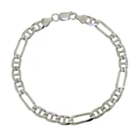 Sterling Silver 20" 6.8mm Figaro Gucci Chain