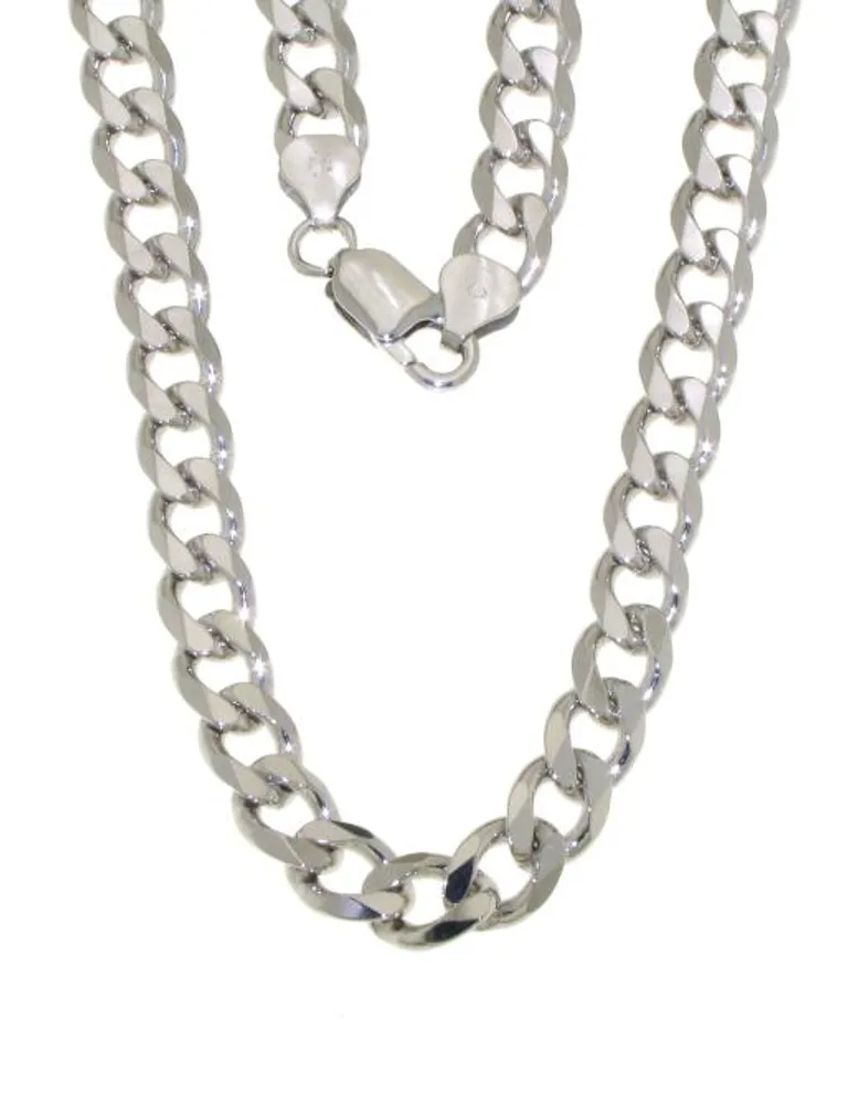 Sterling Silver 24" 8mm Curb Chain