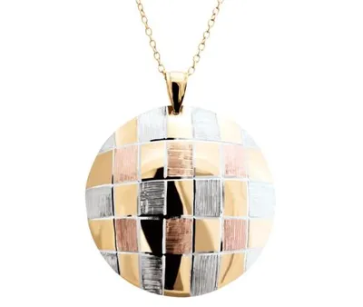 Argento Oro Basket Weave Necklace