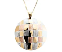 Argento Oro Basket Weave Necklace