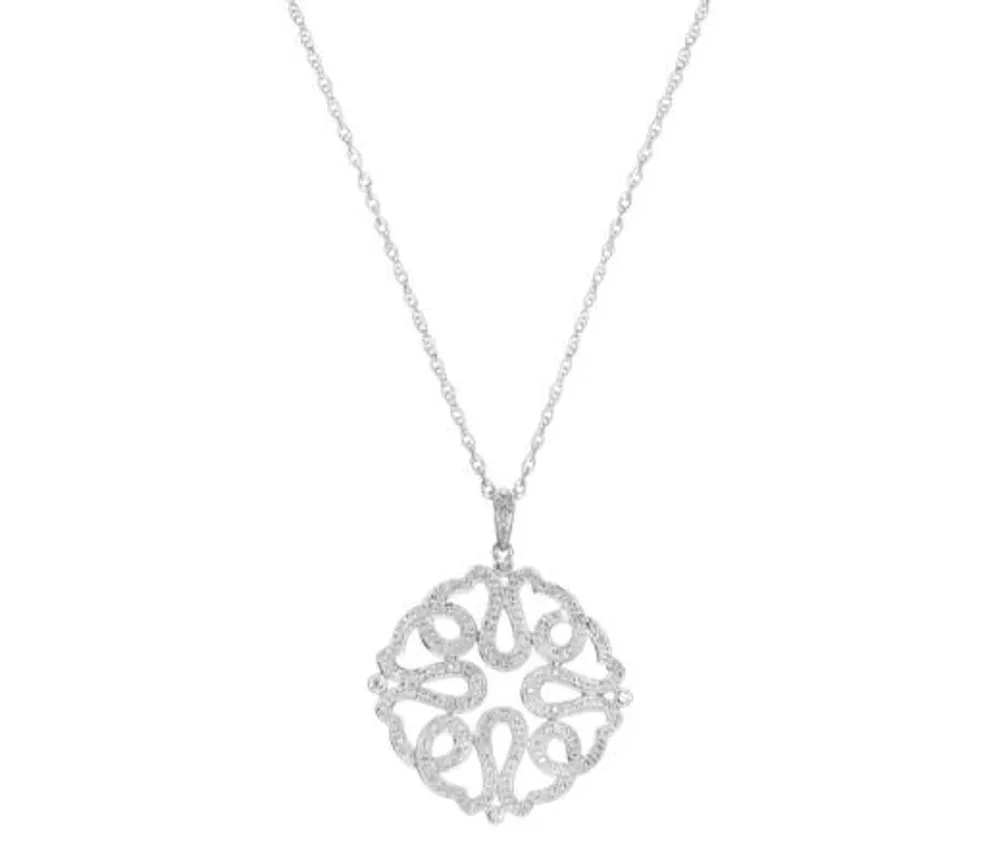 Diamond Filigree Pendant