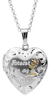 Sterling Silver 18" Forever In My Heart Locket