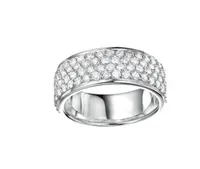 Luxury White Gold 1.00CTW Diamond Anniversary Ring