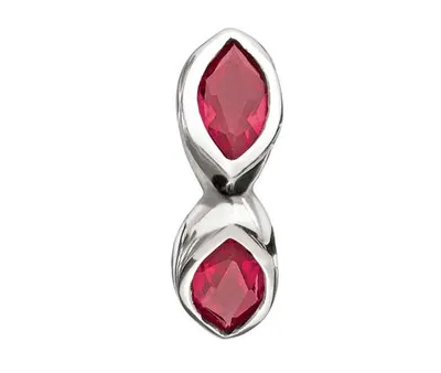 Chamilia Sterling Silver Midtown Marquis Fuchsia