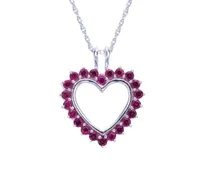 Sterling Silver 3-In-1 Heart Pendant