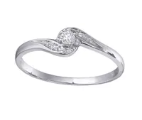 Glacier Fire Canadian Diamond 0.05CTW Petite Ring