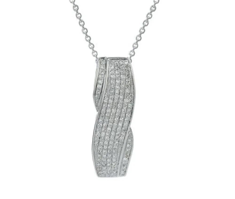 Ecstasy Sterling Silver Diamond Pendant