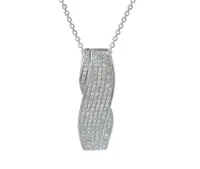 Ecstasy Sterling Silver Diamond Pendant