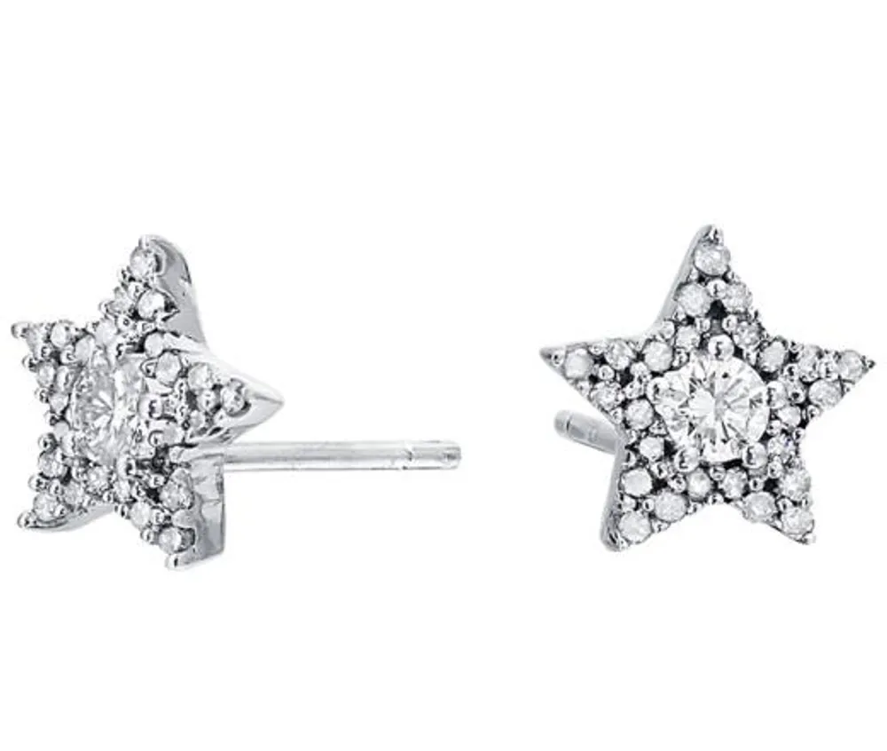 Celebrate 0.25CTW Star Diamond Studs