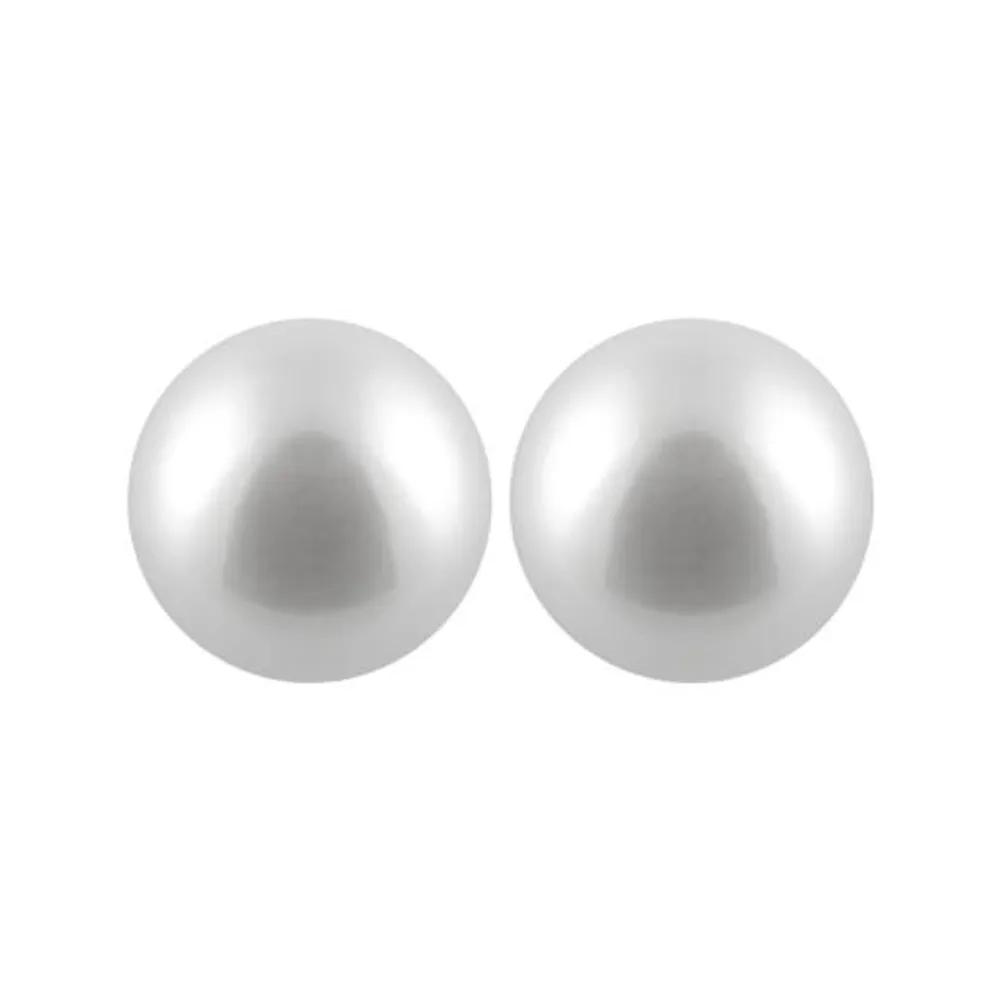 Freshwater 8-8.5mm White Pearl Studs