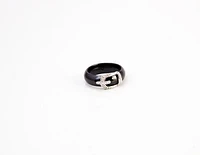 Black Ceramic Diamond Ring Size