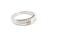 Sterling Silver 0.25CTW Diamond Ring