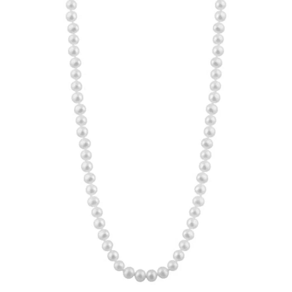 Freshwater 6-6.6mm White Pearl Necklace