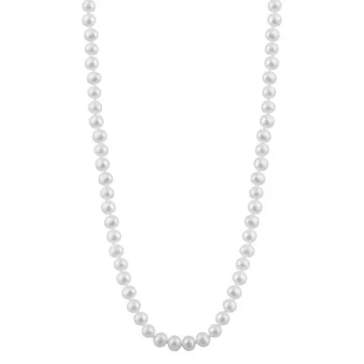 Freshwater 6-6.6mm White Pearl Necklace