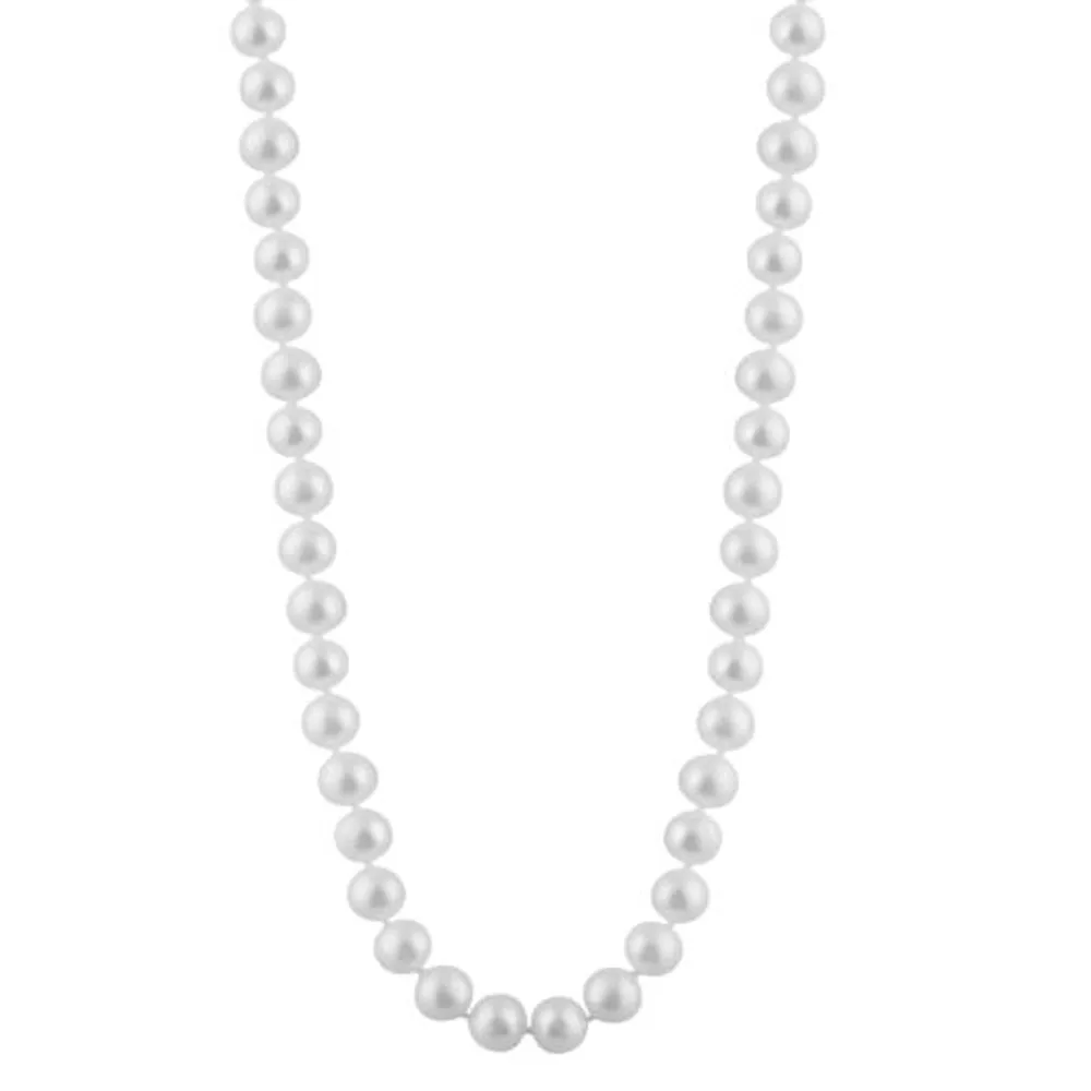 Freshwater 8-8.5mm White Pearl Necklace