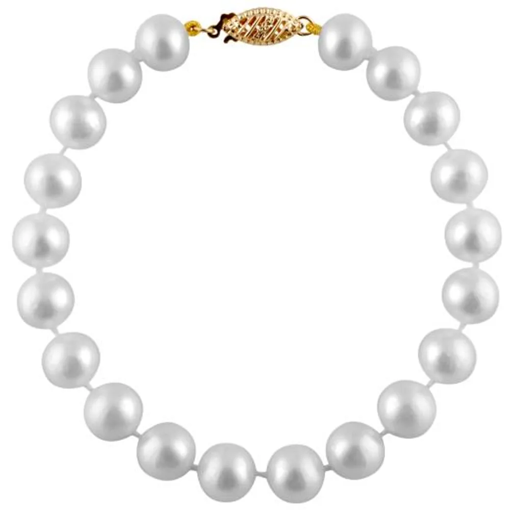 White Freshwater 7-7.5mm Pearl Bracelet