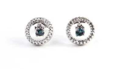 Caribbean Diamond 0.25CTW White Gold Earrings