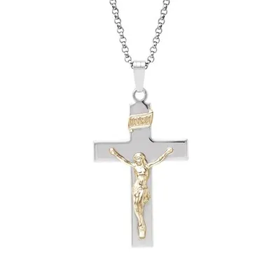 Sterling Silver 24" Crucifix