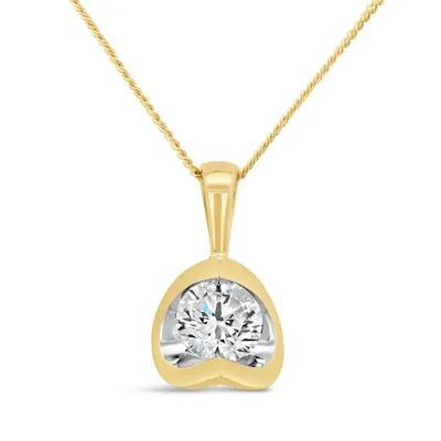 Glacier Fire 14K Yellow Gold 0.40CT Pendant