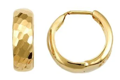 Yellow Gold Hoops