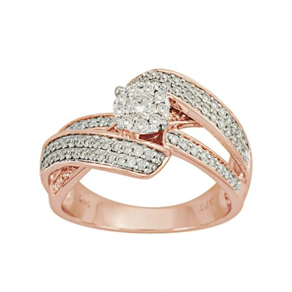 10K Rose Gold 0.60CTW Ring