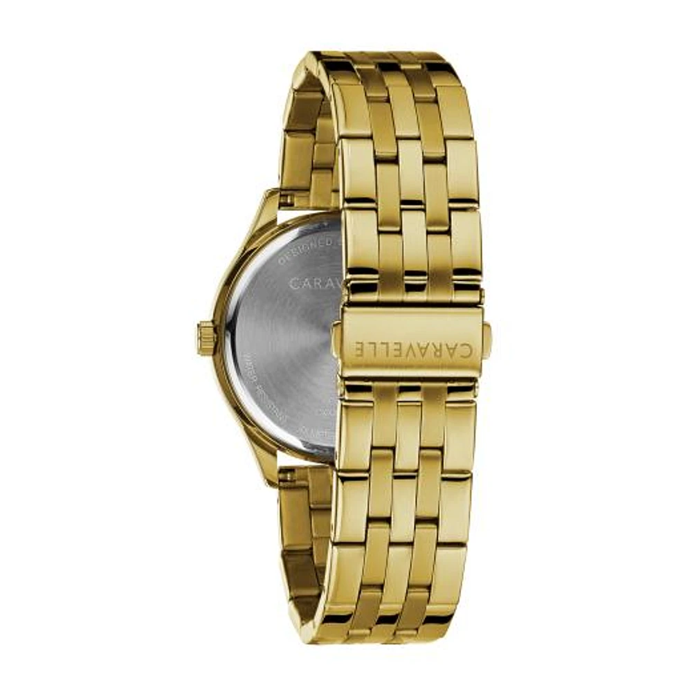 Caravelle Men's Gold & Black Chronograph