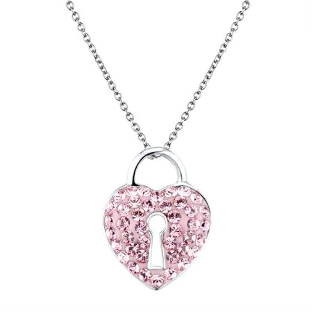 Crystal Creations Heart Lock Pendant