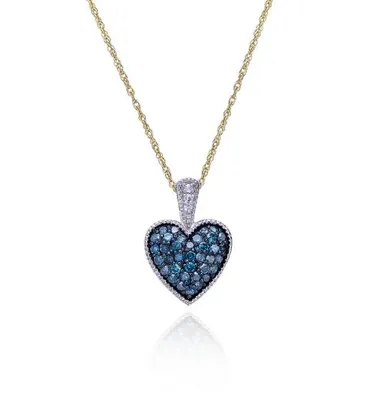 Caribbean Diamond 0.28CTW Heart Pendant