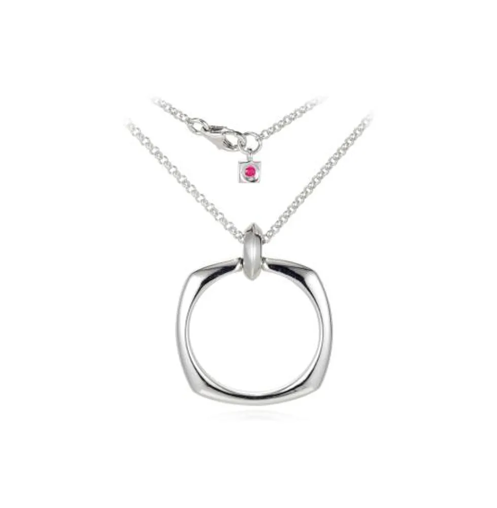 Elle Cushion Cut Circle Pendant