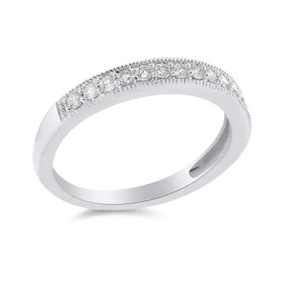 10K White Gold 0.25CTW Diamond Band