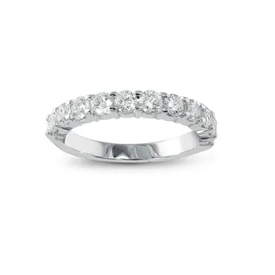 14K White Gold 1.00CTW Diamond Anniversary Band