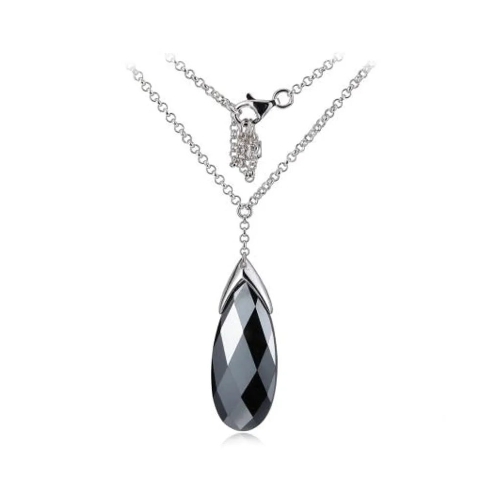 Elle Genuine Hematite Pendant