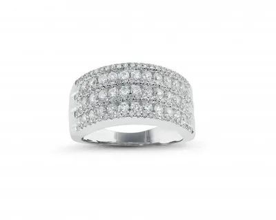 White Gold 1.00CT Diamond Fashion Ring
