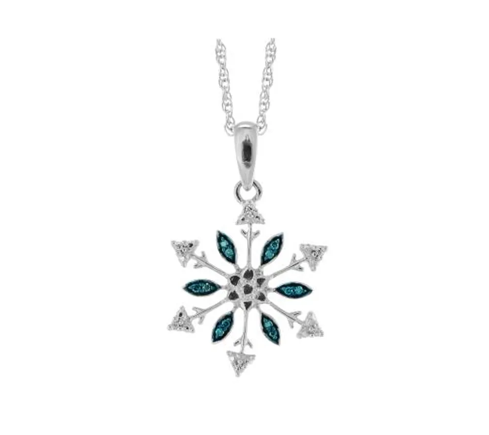 Caribbean Diamond Snowflake Pendant