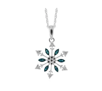 Caribbean Diamond Snowflake Pendant